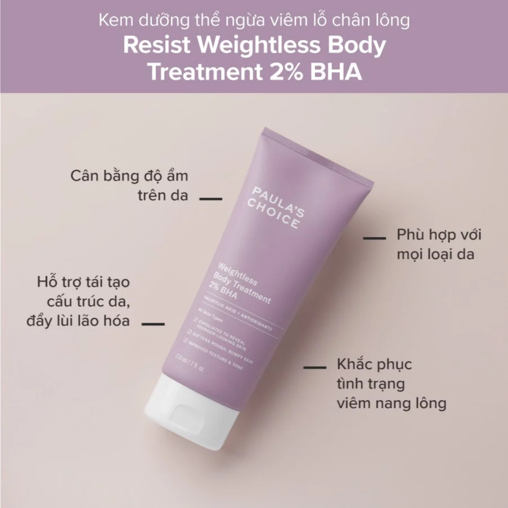 Kem Dưỡng Thể Chứa 10% AHA Paula's Choice Skin Revealing Body Lotion 10% AHA 210ml Chính Hãng