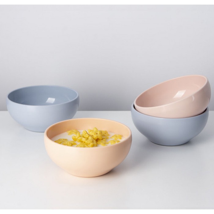 Bát nhựa nhỏ Inochi Amori 415ml cho bé ăn dặm chất liệu nhựa an toàn Lunakidsbaby