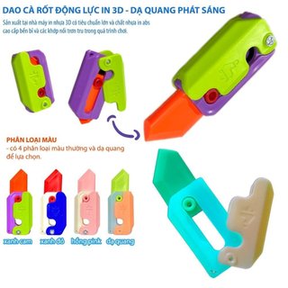 (HCM) Đồ chơi giải nén trọng lực dao cà rốt 3d phản quang dao trọng lực trẻ em kèm lược thú vị, an toàn, tiện dụng