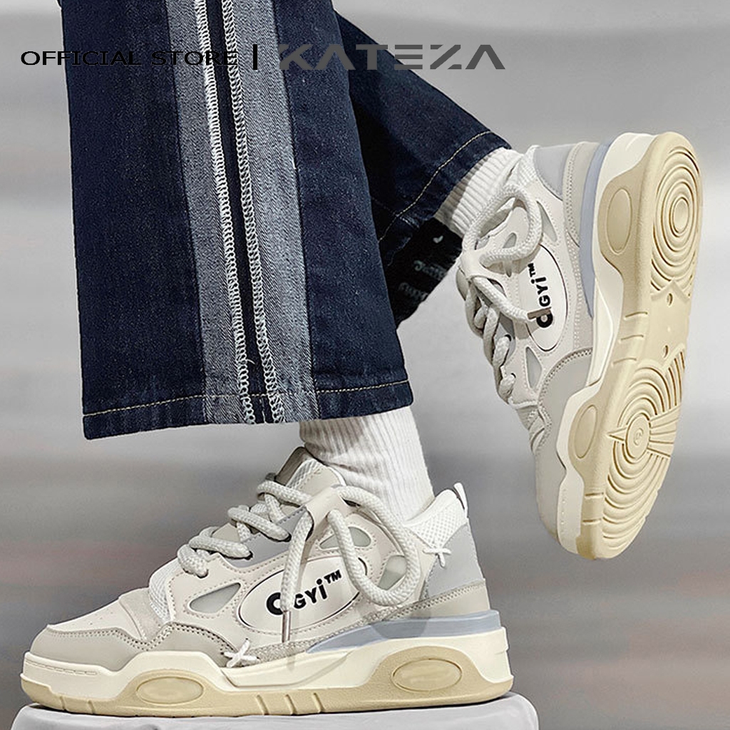 Giày sneaker nam ullzang đế cao đi học đi chơi mẫu mới cá tính đẹp thoáng khí, Giày nam KATEZA68