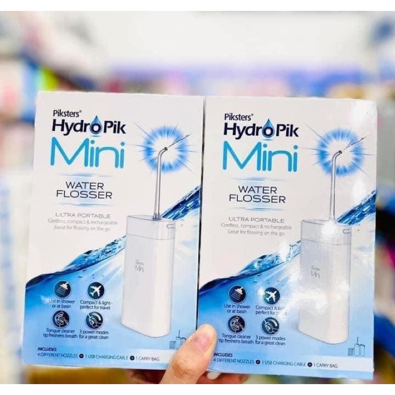 MÁY TĂM NƯỚC CẦM TAY MINI PIKSTERS HYDROPIK WATER FLOSSER ÚC