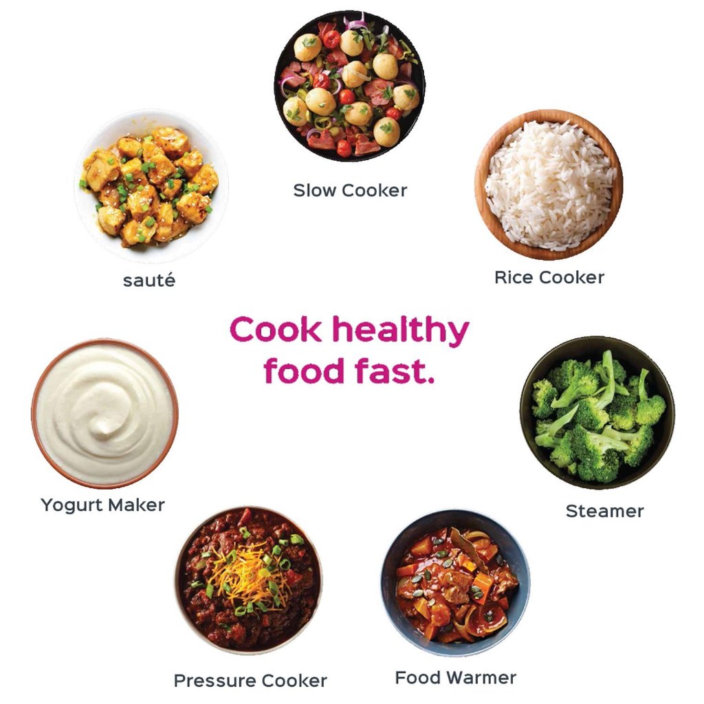 Nồi Áp Suất Điện Tử Đa Năng Instant POT Duo 60 - 7-In-1 - 5.7 Lít - 1000W