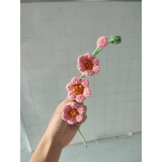 Lẻ cành hoa len handmade
