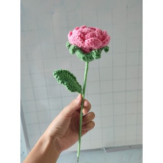 Lẻ cành hoa len handmade