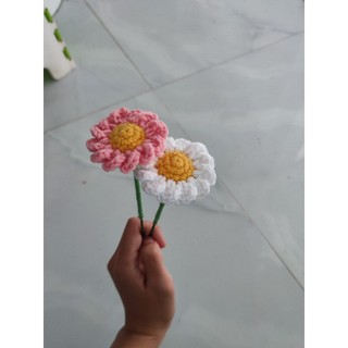 Lẻ cành hoa len handmade