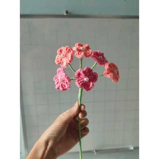 Lẻ cành hoa len handmade