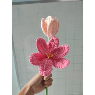 Lẻ cành hoa len handmade