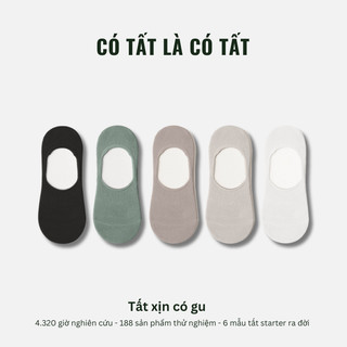 Tất Chống Tụt Gót Có Tất Là Có Tất viền silicon siêu dính kèm bo chun ôm chân -NOSHOW
