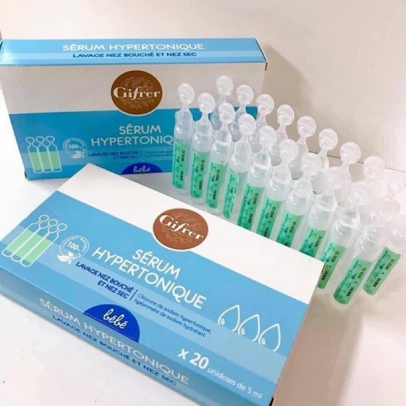 Nước muối sinh lí Physodoes/ Gifrer cho bé hộp 40 ống