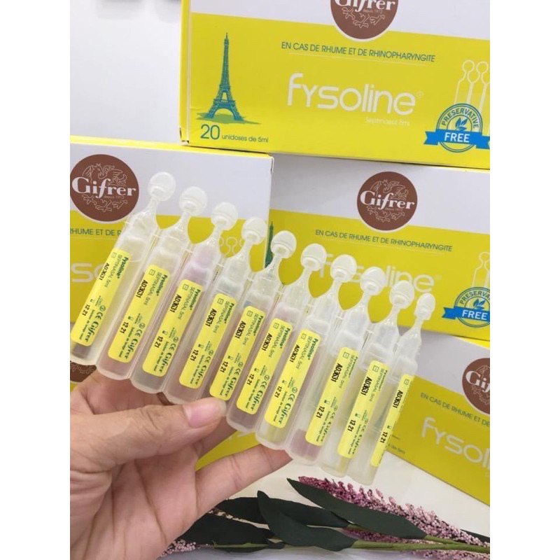 Nước muối sinh lí Physodoes/ Gifrer cho bé hộp 40 ống