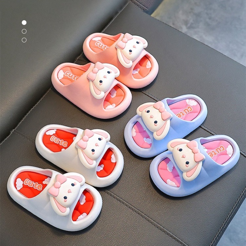 Dép bé gái, Dép đi trong nhà cho bé hình thỏ cute chống trượt, chống mòn, Dép trẻ em cho bé gái