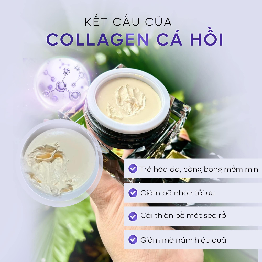 Kem Face DNA Pro Collagen Cream V2 MeeA Organic Chính Hãng 30g - Kem Face Cá Hồi Hỗ Trợ Trắng Da Giảm Thâm Nám