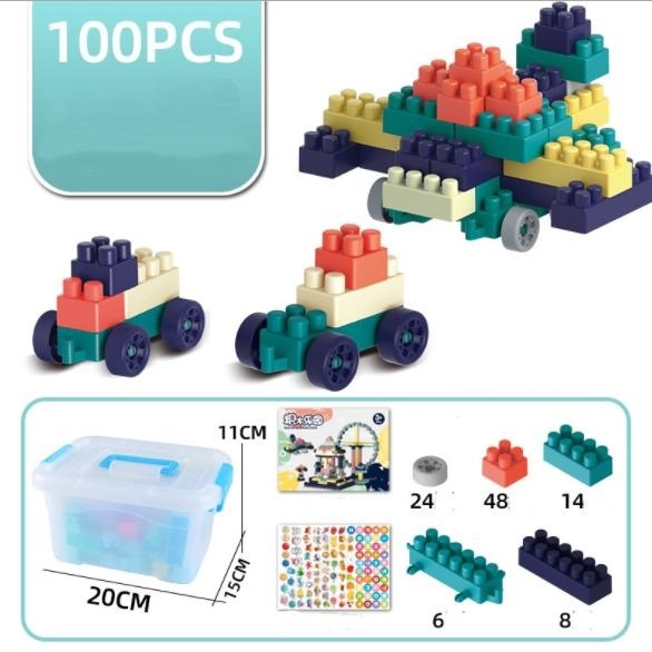 Bộ Đồ Chơi 100-208 Khối Lắp Ghép Xây Dựng Bằng Nhựa Cho Bé - Xếp Hình Lego 100-208 Chi Tiết