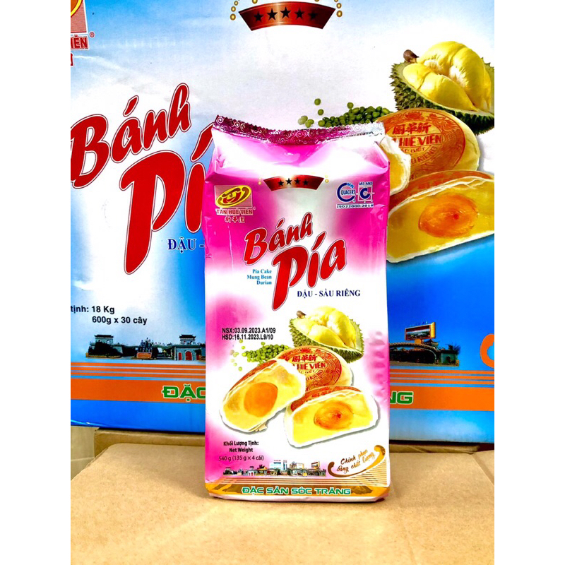 Bánh Pía Tân Huê Viên đậu xanh sần riêng