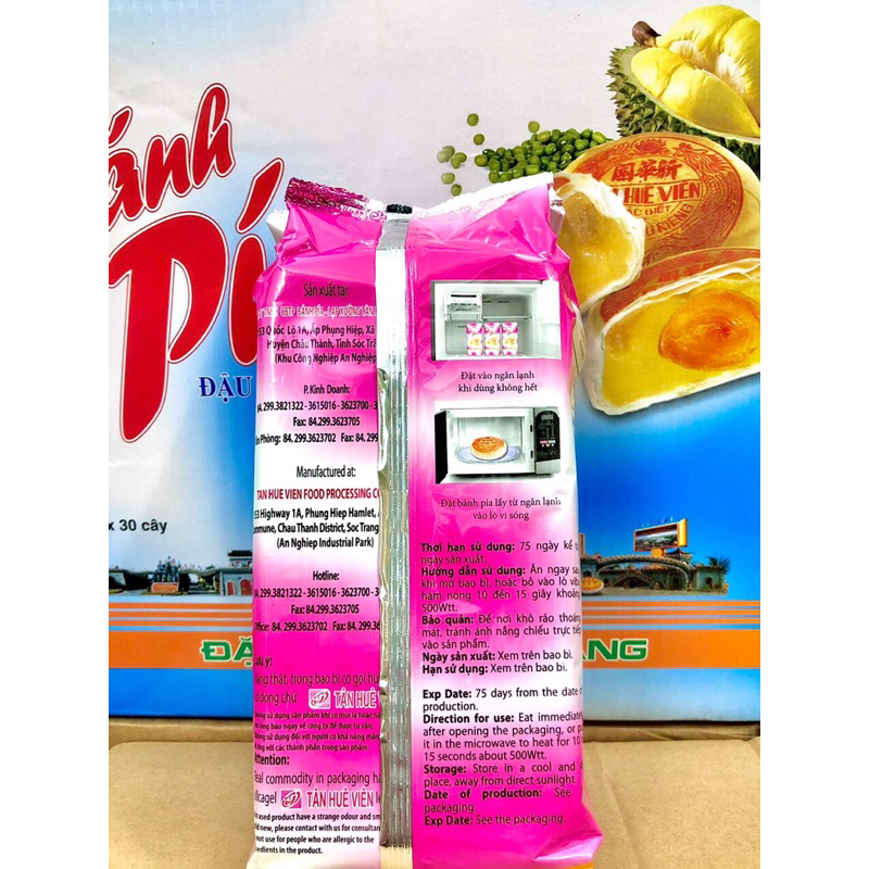 Bánh Pía Tân Huê Viên đậu xanh sần riêng