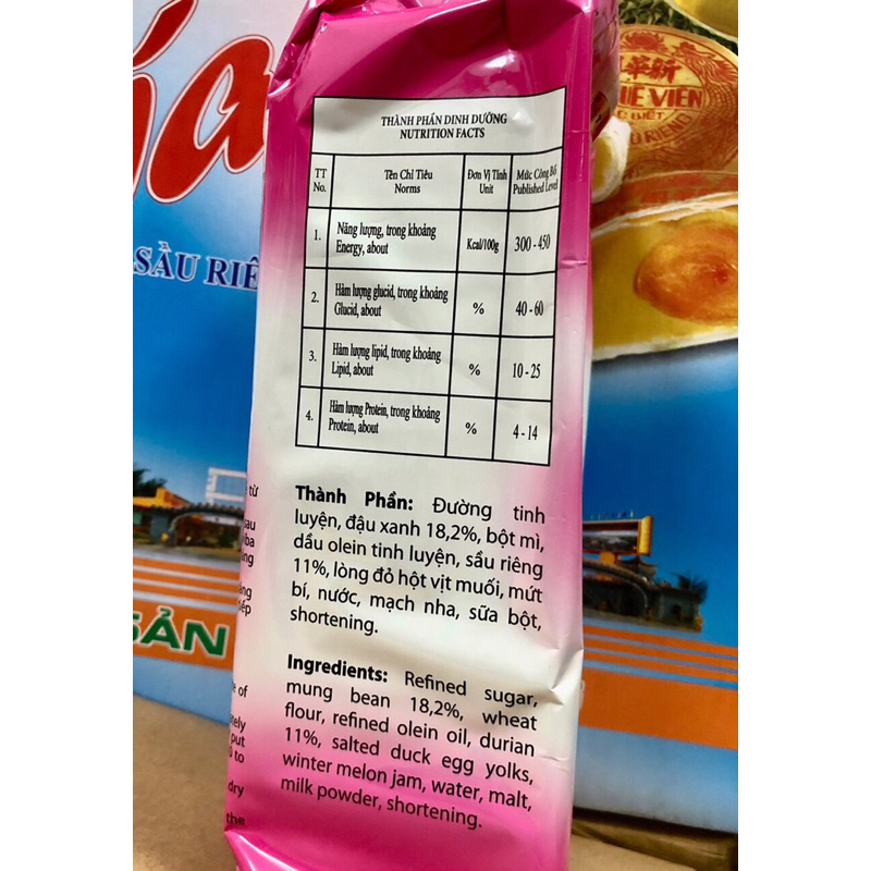 Bánh Pía Tân Huê Viên đậu xanh sần riêng