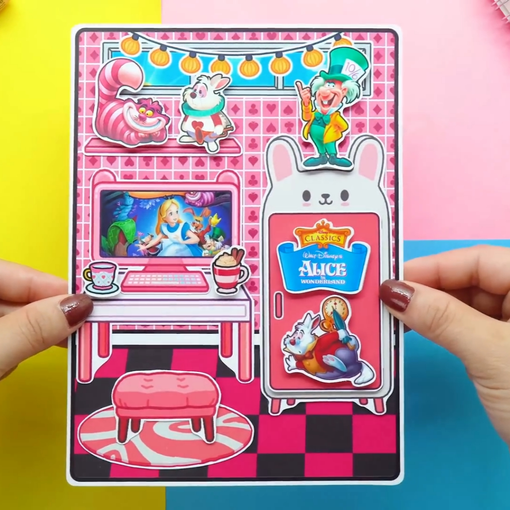 Học Liệu Toca Alice Quite Book , Đồ chơi bóc dán , đồ chơi thông minh