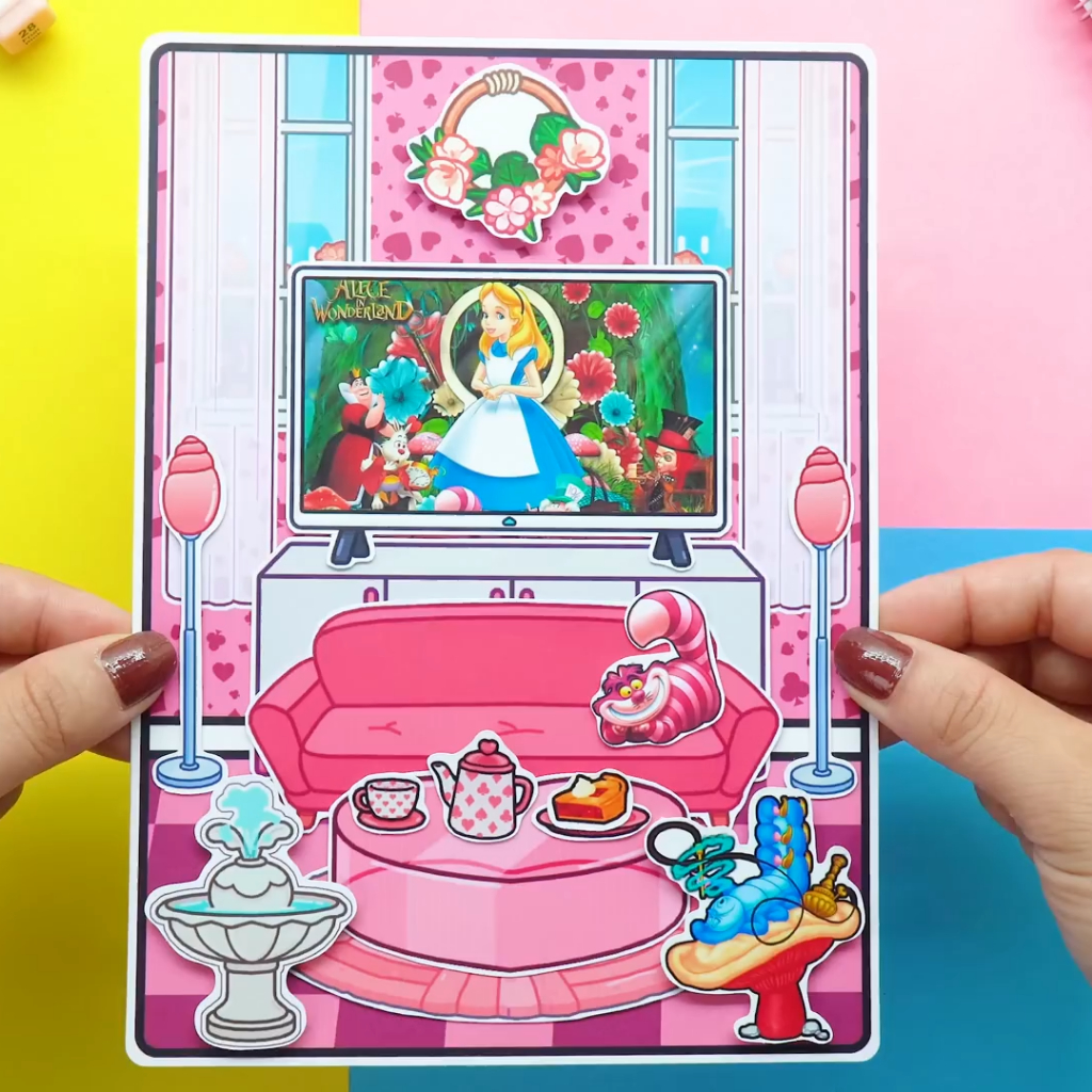 Học Liệu Toca Alice Quite Book , Đồ chơi bóc dán , đồ chơi thông minh