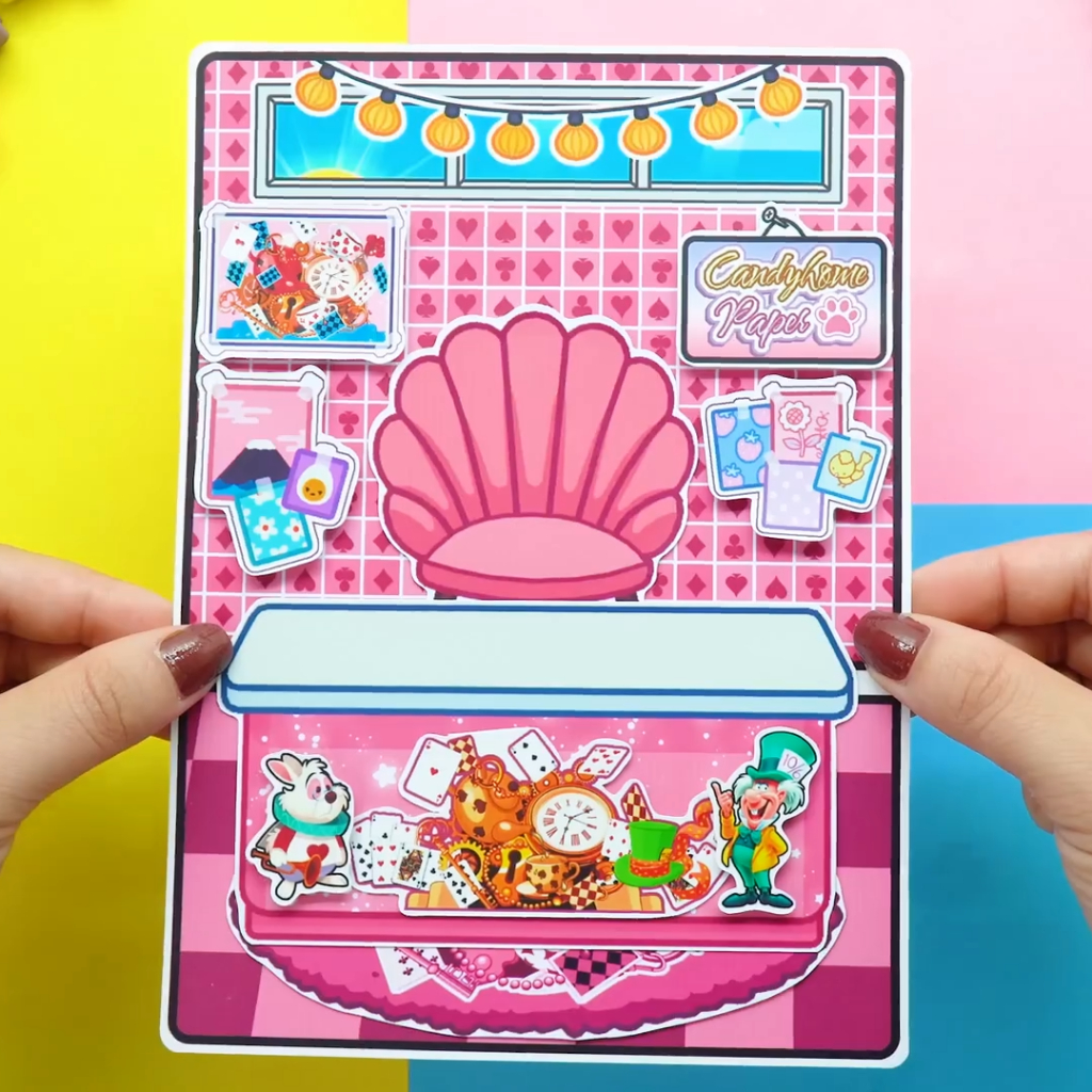 Học Liệu Toca Alice Quite Book , Đồ chơi bóc dán , đồ chơi thông minh