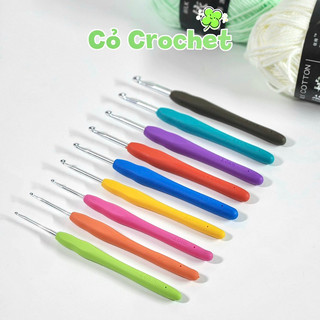  Kim móc cán dẻo êm tay - Kim móc len cho người mới bắt đầu lẻ size 