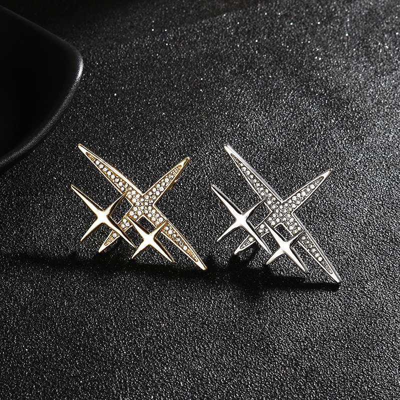 Ghim cài áo Vest Nam hình chữ thập mini GH-341