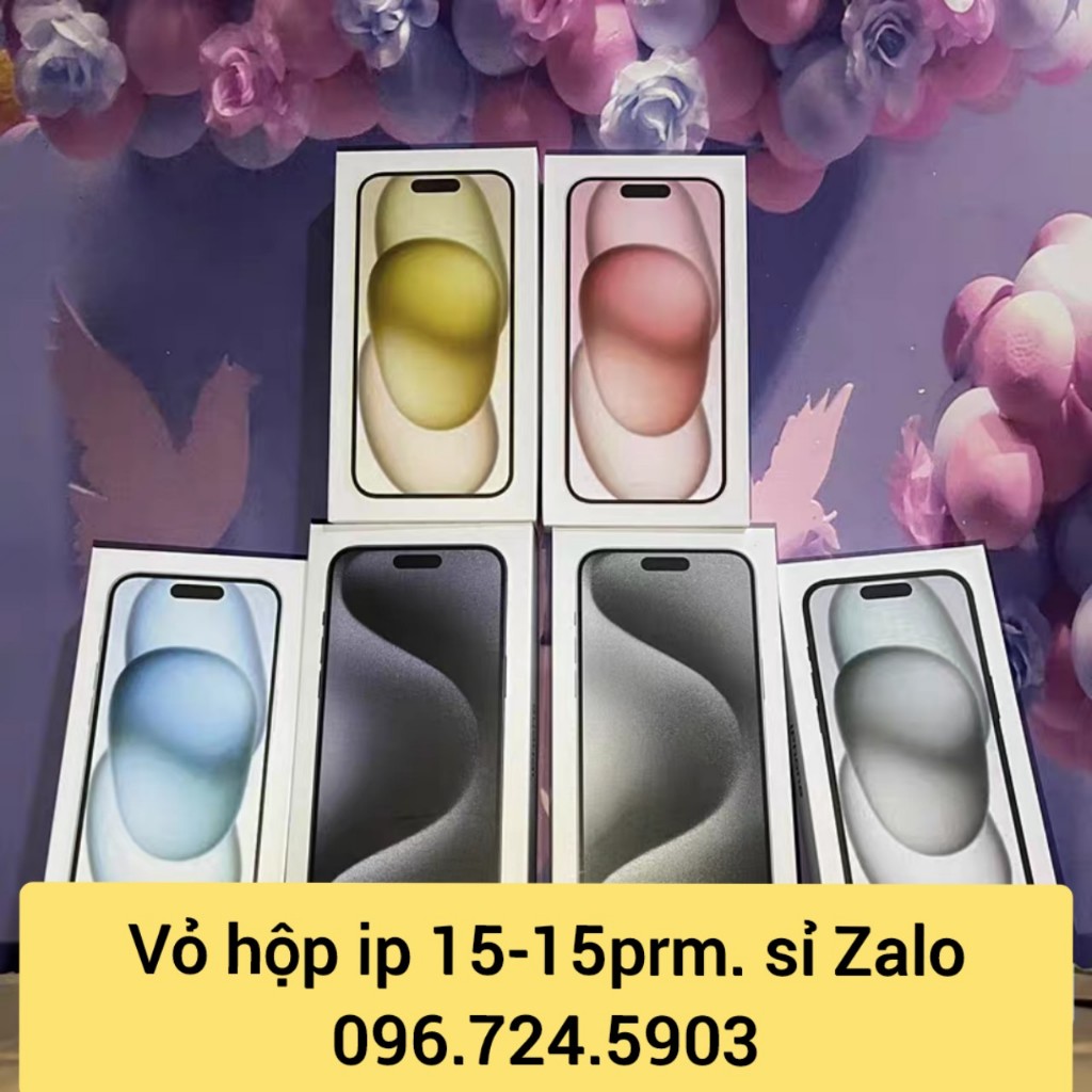 Hộp giấy trang trí Ip15 - 15Pro - 15Plus -15Prm đủ màu