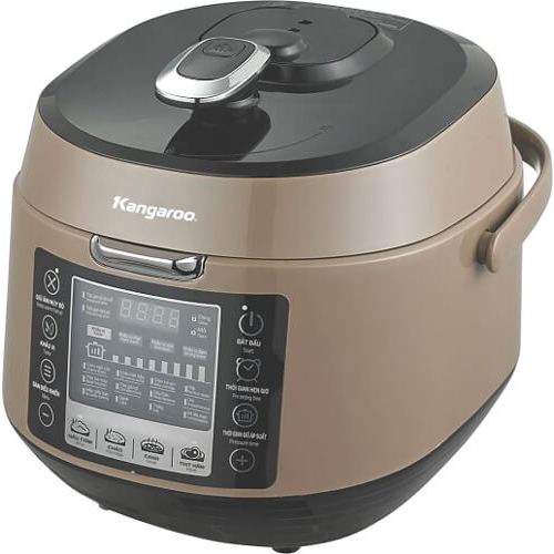 Nồi áp suất điện Kangaroo KG5P5 5L, Xám - Dung lượng lớn, an toàn và tiện lợi
