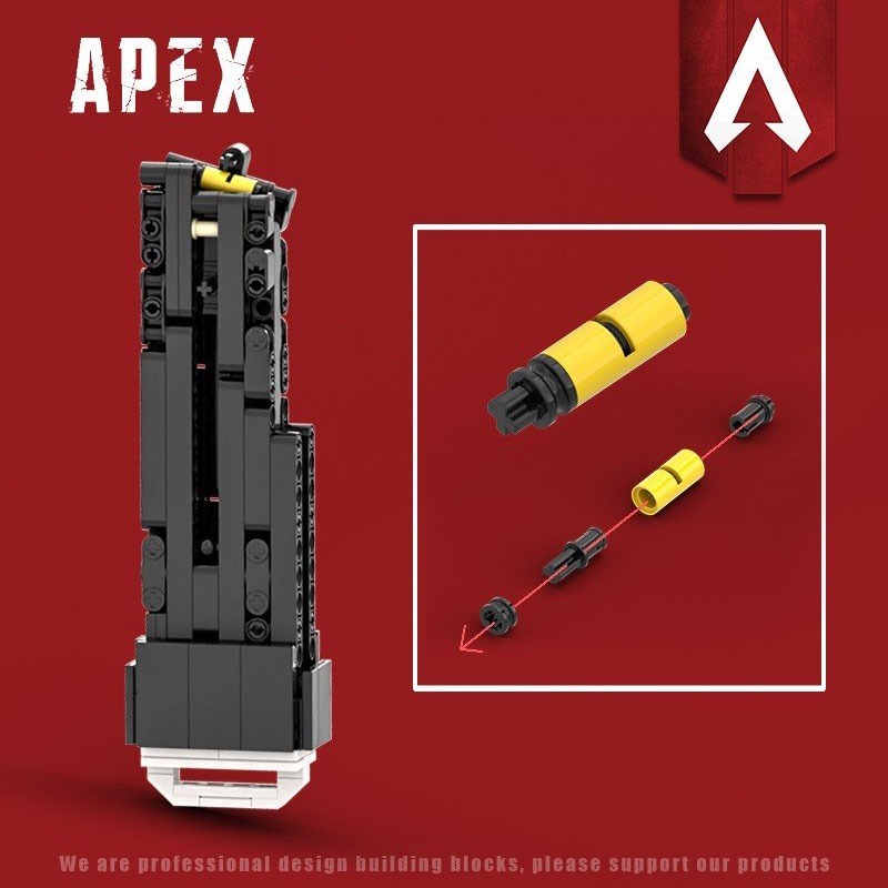 Đồ Chơi Lắp Ráp Kiểu Lego PUBG, FreeFire, CSGO Mô Hình APEX R-99 Asiimov Với 1200+PCS, Thiết Kế Tiêu Chuẩn Của Kevin 183