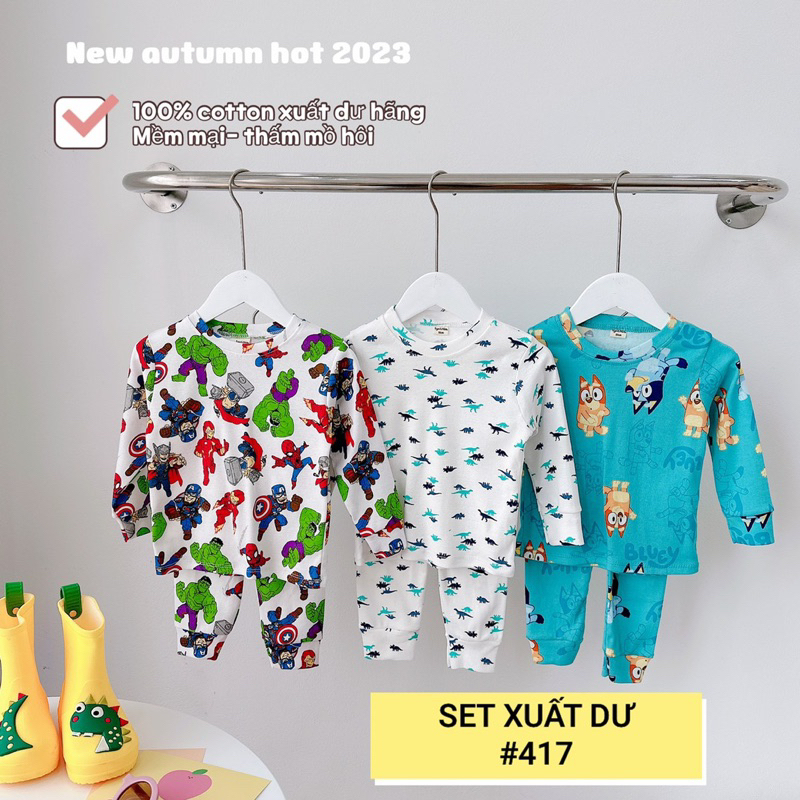 Bộ cotton bé trai, bé gái