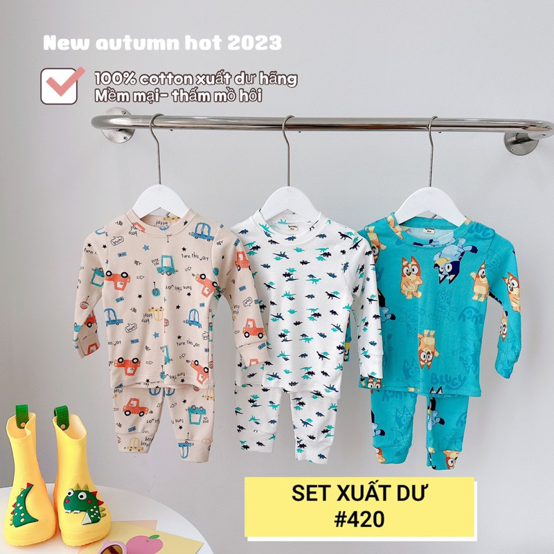 Bộ cotton bé trai, bé gái