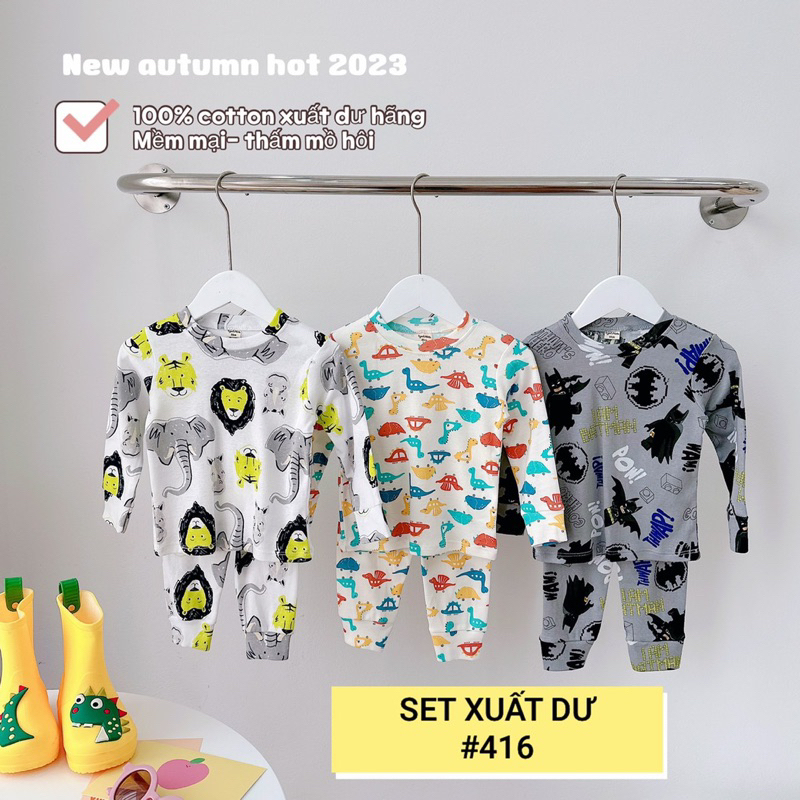 Bộ cotton bé trai, bé gái