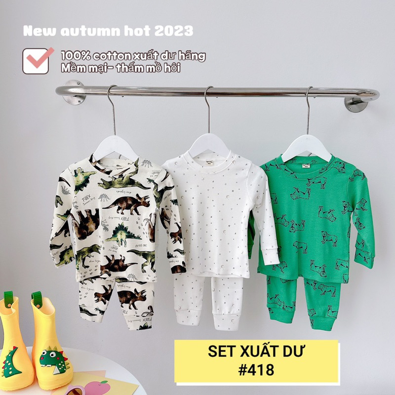 Bộ cotton bé trai, bé gái