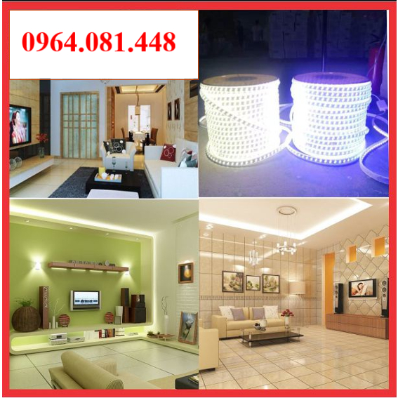 Led cuộn 2 hàng,  3 hàng đơn màu,hống nước trang trí ngoài trời quấn cây siêu sáng,  giá theo mét
