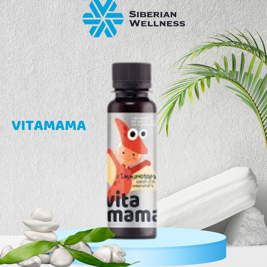 Siro tăng sức đề kháng cho bé Vitamama. Immunotops Syrup - Siberian Wellness - 95ml