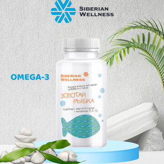 Viên uống OMEGA-3 - VITAMAMA - Siberian Wellness - Hộp 90 viên - Hỗ trợ sự phát triển của não bộ và tốt cho mắt