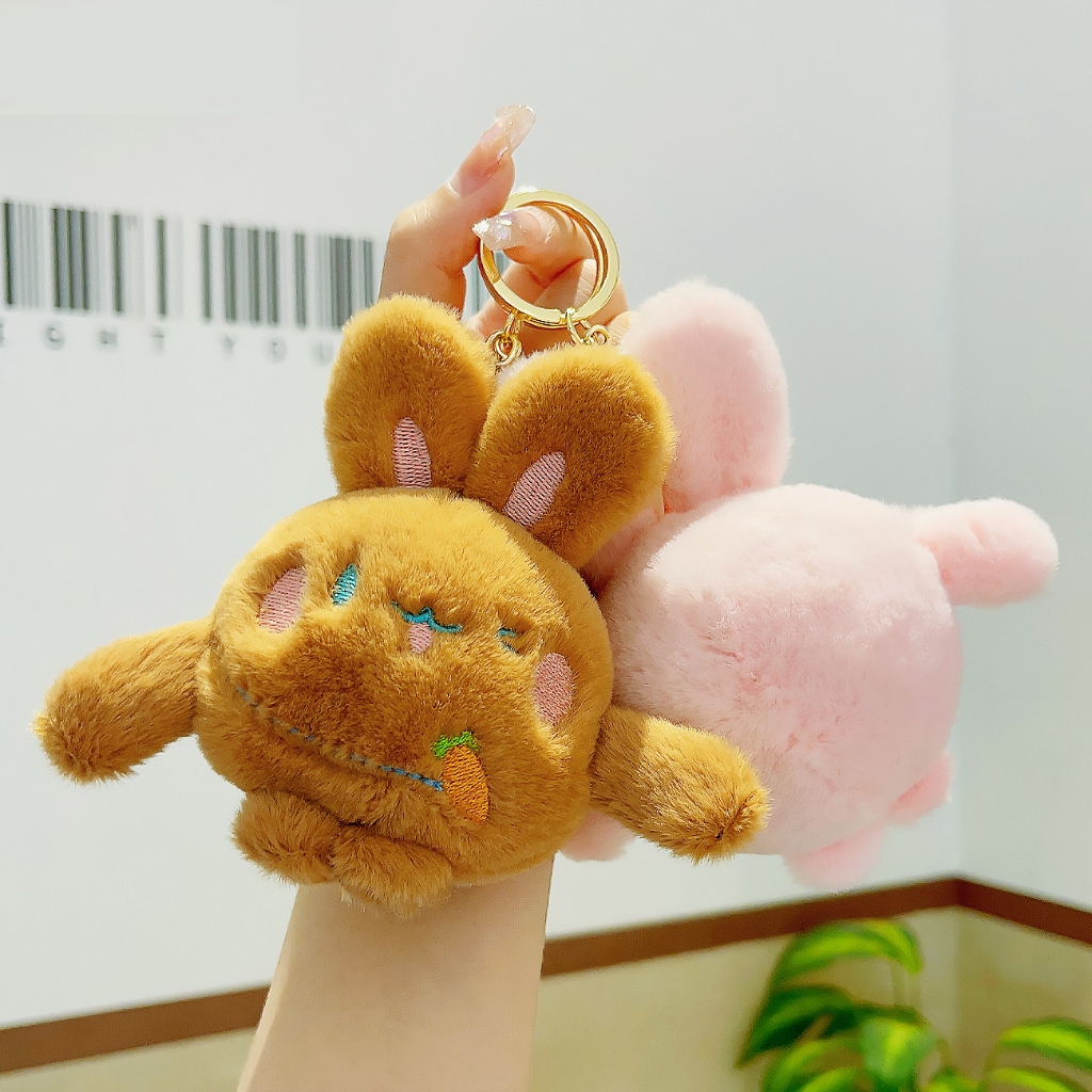 Móc Khóa Thỏ Bông đáng yêu, có ba màu cho các bạn lựa chọn BZ032