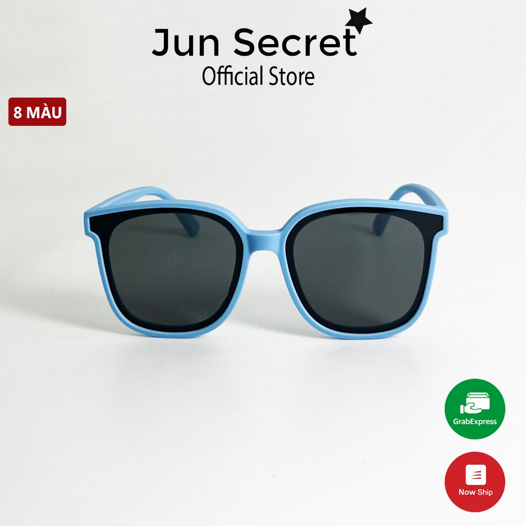 Kính râm thời trang Jun Secret phong cách Hàn Quốc đáng yêu, tròng chống tia UV dành cho bé từ 6-13 tuổi JS7008