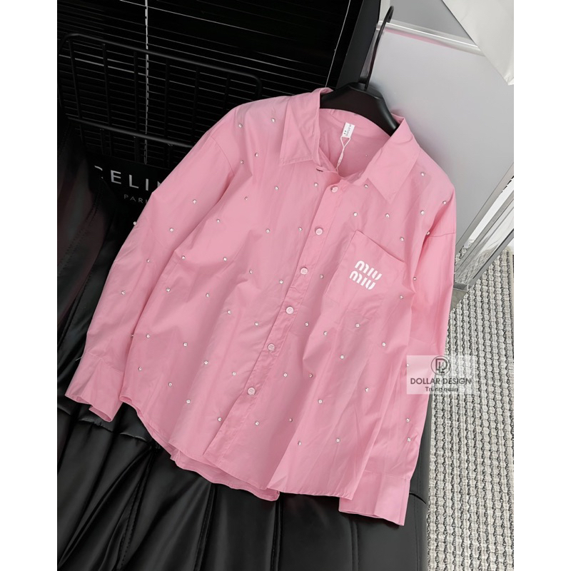 Áo Sơmi Thêu Miuiu Đính Đá L1