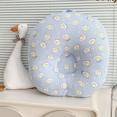 Gối chống trào ngược KidsWorld Bunny trần bông, chống nôn trớ cho bé sơ sinh mềm mại không bí nóng
