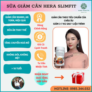 Sữa Giảm Cân Hera Slimfit 500gr. Giảm Cân Nhanh Hiệu Quả, An Toàn. Giảm Mỡ Bụng. Kiểm Soát Cân Nặng
