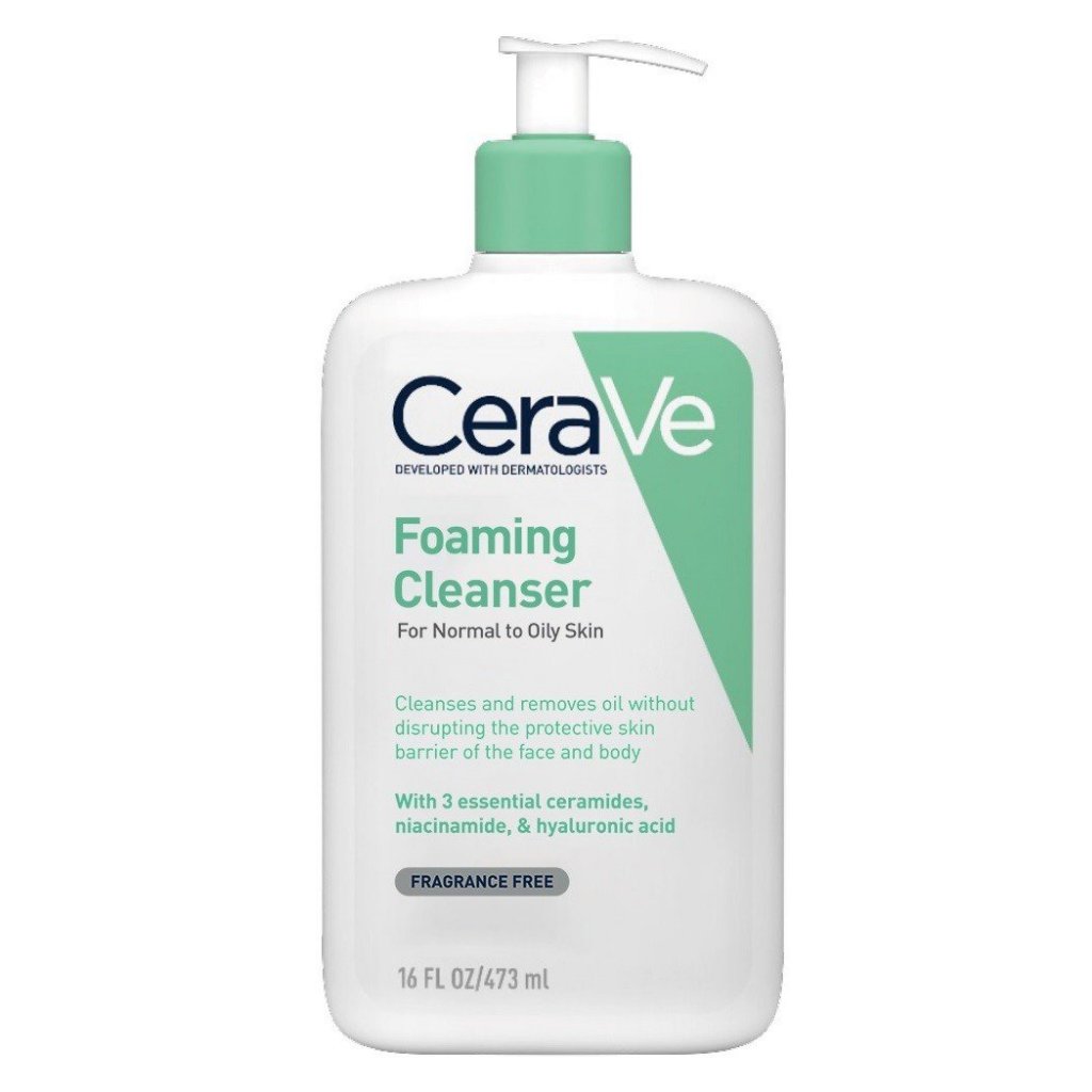 Sữa Rửa Mặt CERAVE Foaming Cleanser For Normal To Oily Skin Bản Pháp cho da thường, da dầu