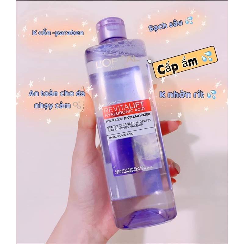 Tẩy trang Loreal 3 in 1 400ml