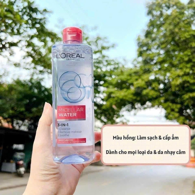 Tẩy trang Loreal 3 in 1 400ml