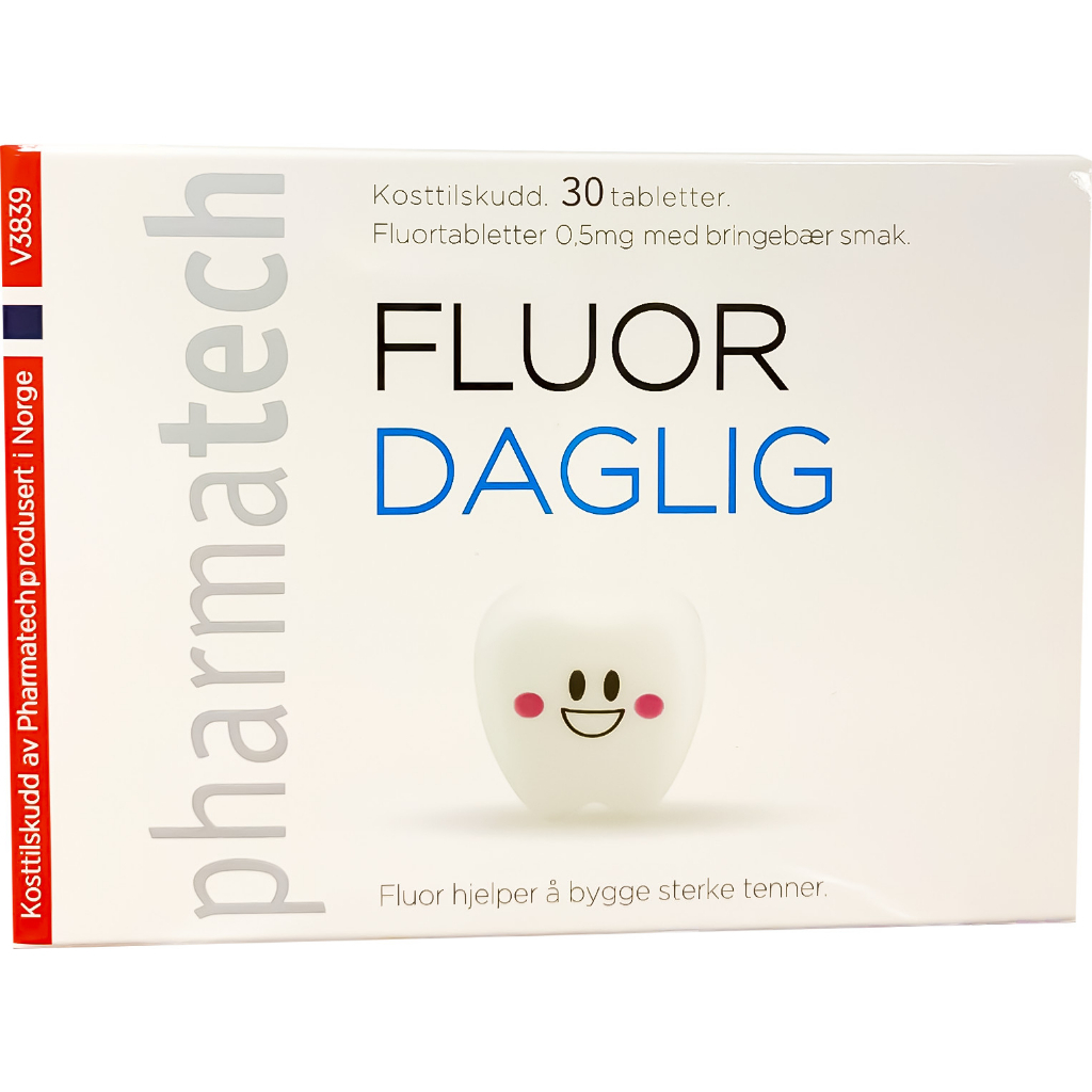 Viên ngậm bảo vệ men răng Pharmatech FluorDaglig chống sâu răng, giúp răng chắc khỏe 90 & 300 viên