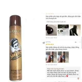 Gôm xịt tóc nam Suavecito 420ML giữ nếp siêu cứng giá rẻ