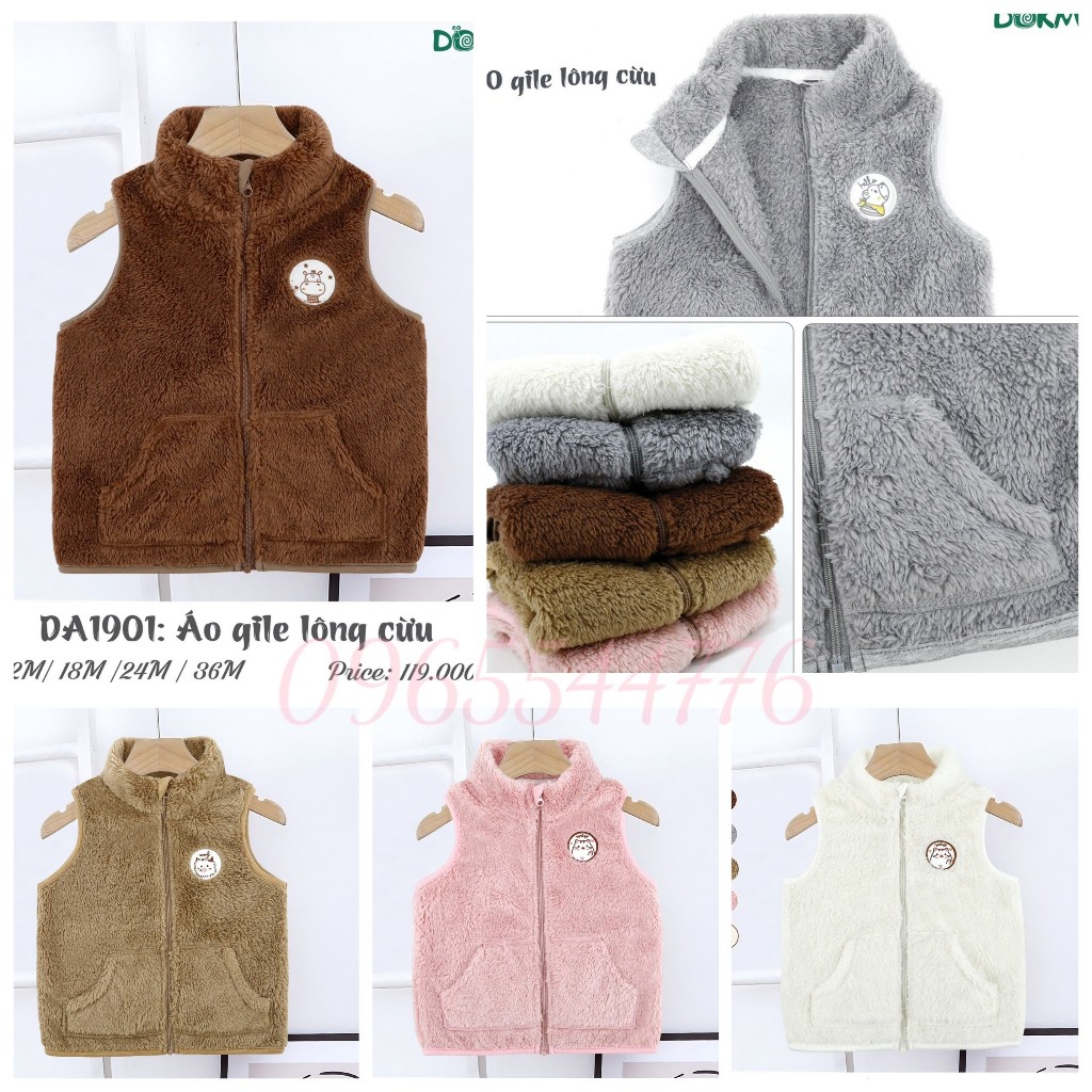 Gile lông cừu mềm Dokma cho bé trai bé gái 6 -36M chất siêu đẹp DA1199 DA1901