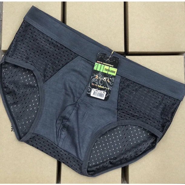 Set 4 Quần lót nam Thun lạnh Thông hơi, Kháng khuẩn - Hàng cao cấp VNXK LOTNAM04