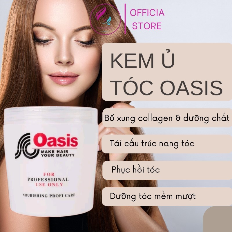Kem ủ tóc Oasis siêu dưỡng mượt tóc1000ml