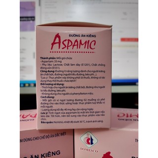 Đường ăn kiêng ASPAMIC DMC (hộp 100 gói)