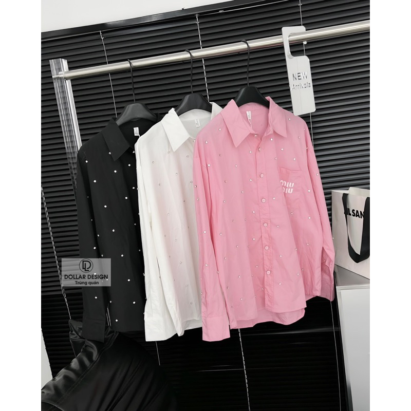 Áo Sơmi Thêu Miuiu Đính Đá L1